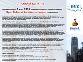 1e Open Gelderse Kampioenschap Te Zaltbommel