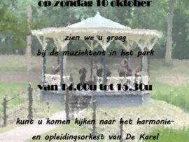 Optreden 10 Oktober In De Muziektent