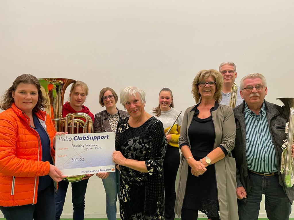 RaboClubSupport Levert 367,03 Euro Op Voor Stichting Vrienden Van De Karel