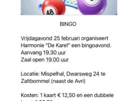 Bingo – 25 Februari 2022
