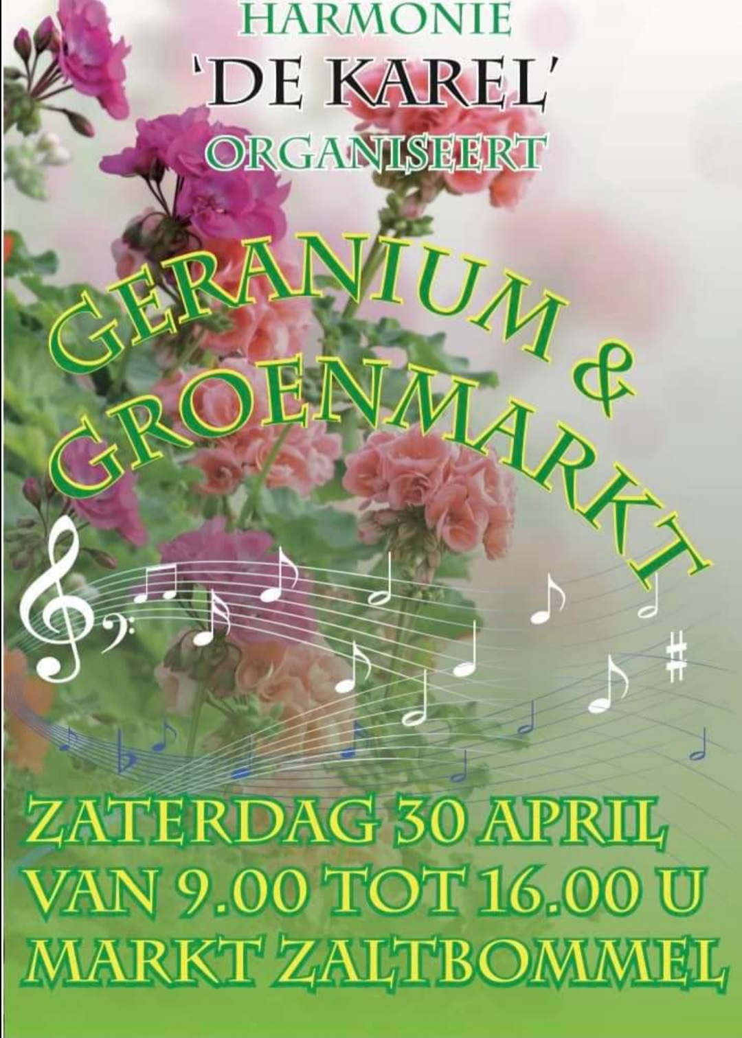 Geraniummarkt 30 April 2022