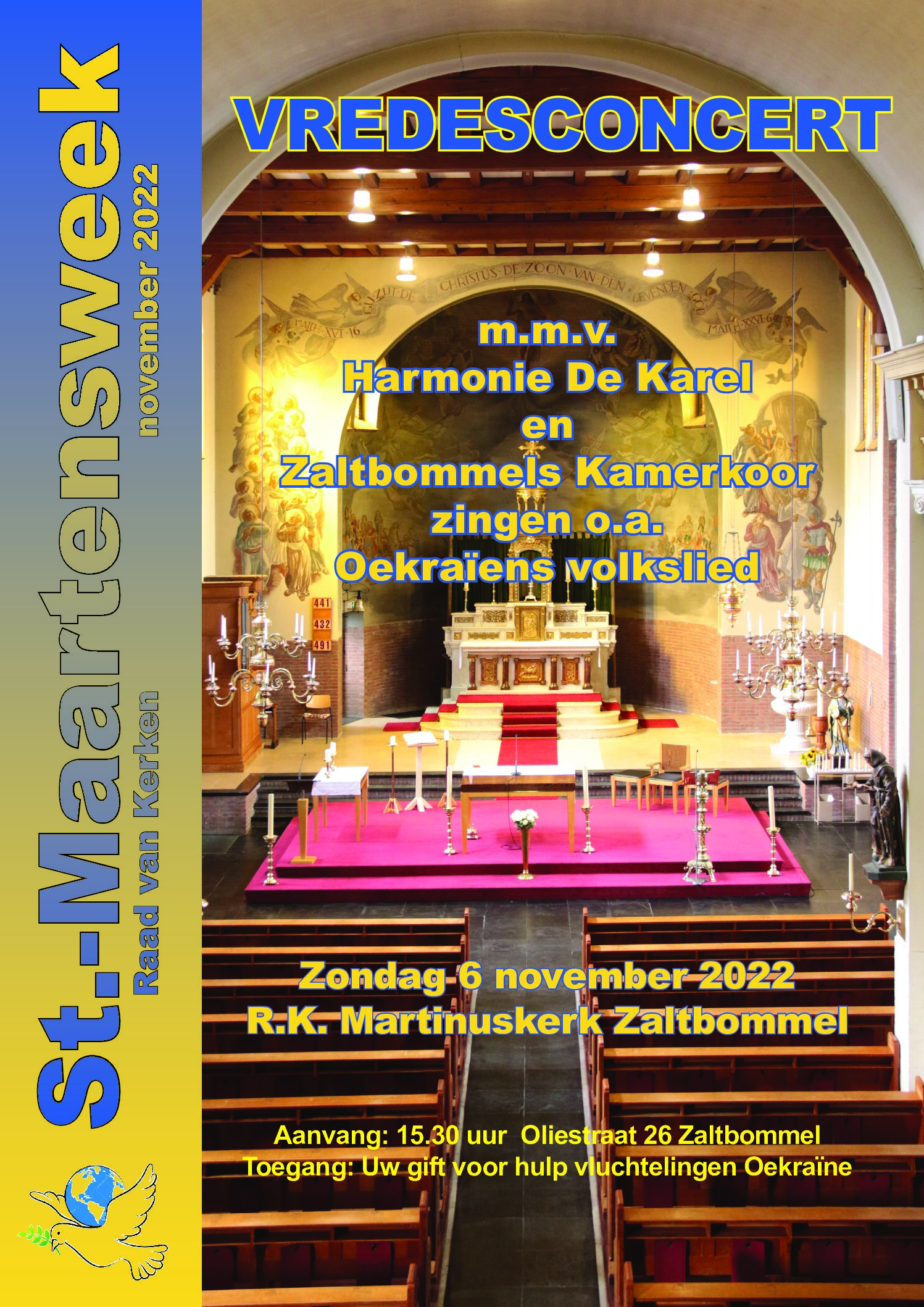 Vredesconcert 6 November 2022 – 15.30 Uur