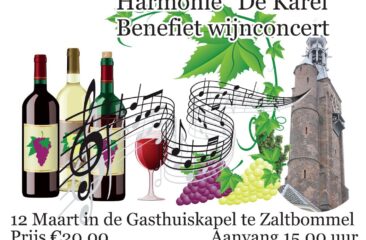 Benefiet Wijnconcert – Zondag 12 Maart – Uitverkocht
