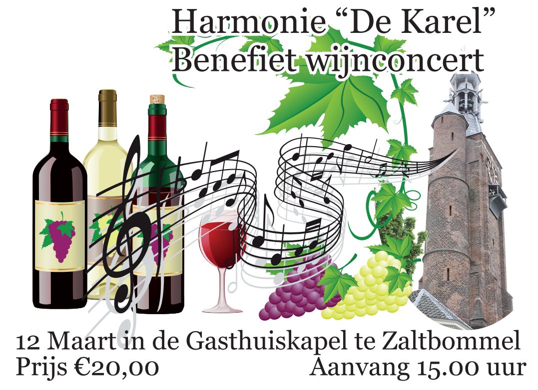 Benefiet Wijnconcert – Zondag 12 Maart – Uitverkocht
