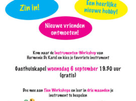 Ook leren een instrument te bespelen? Maak gebruik van onze gratis workshops!
